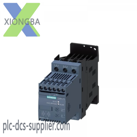 SIEMENS 3RW3 014-1BB14: 3RW30 S00, 6.5A, 480V, 110-230V Screw Drive for Industrial Control