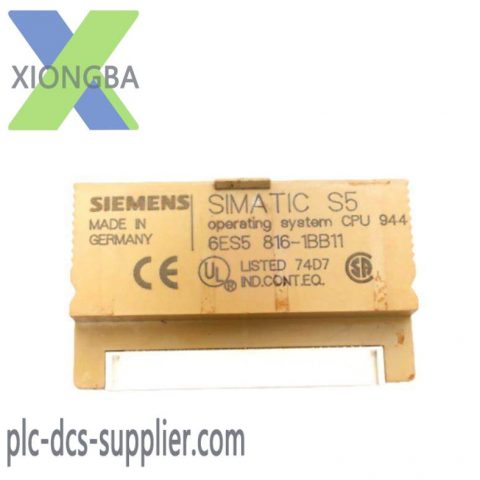 SIEMENS 6ES5816-1BB11: Industrial Control System Operating Module