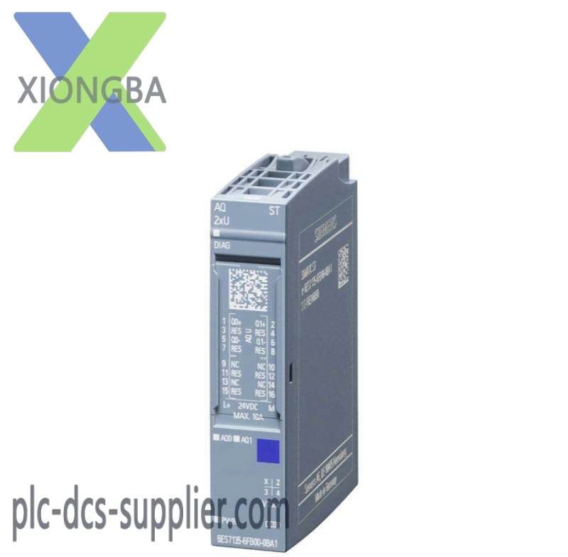6es7135-6fb00-0ba1_siemens_analog_output_module.jpg SIEMENS 6ES7135-6FB00-0BA1 Analog Output Module: Precision Control for Industry