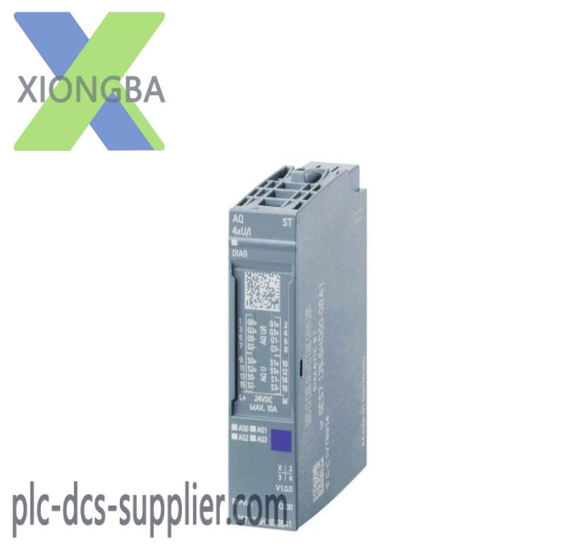 6es7135-6hd00-0ba1_siemens_analog_output_module.jpg SIEMENS SIMATIC ET 200SP ANALOG OUTPUT MODULE AQ 4XU/I, 6ES7135-6HD00-0BA1