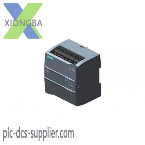 SIEMENS S7-1200 CPU 1212C - Compact PLC with DC/DC/DC Supply, 8 DI, 6 DO, 2 AI, 75KB Memory & 20.4-28.8V DC Power Supply