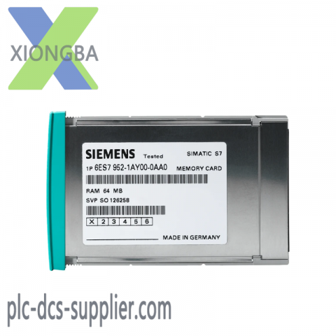 SIEMENS S7 Memory Card 6ES7952-0KH00-0AA0 for Industrial Control Systems