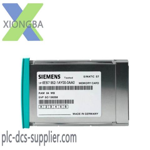 SIEMENS 6ES7952-1KP00-0AA0: S7 Memory Card for Industrial Automation