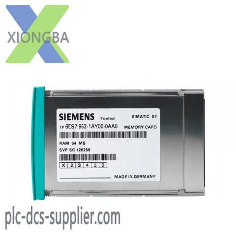 SIEMENS 6ES7 952-1AL00-0AA0 - SIMATIC S7 RAM MEMORY CARD, Industrial Control Solutions