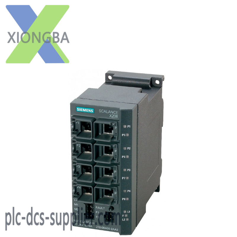 6gk5208-0ba10-2aa3_siemens_redundant_power_supply_1.png SIEMENS SCALANCE XF208 Redundant Power Supply Switch, 8-Port Managed IE, Active Product