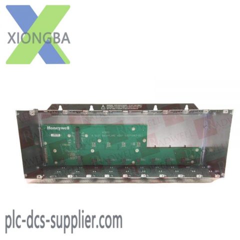 Honeywell 900R08R-0200 Modular I/O Rack, 8 Slot, Red, Power Assembly