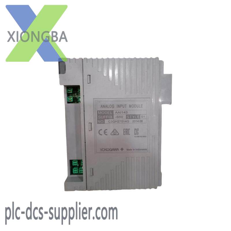 aai143-s53_s1_yokogawa_analog_input_module.jpg Yokogawa AAI143-S53 S1 Analog Input Module - Precision Data Collection for DCS Systems