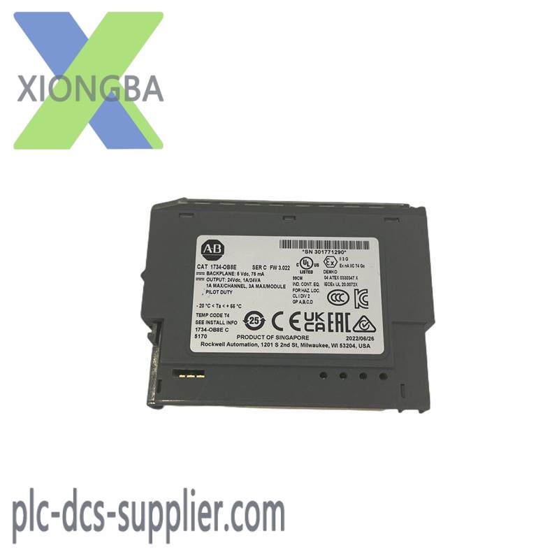 ab_1734-ob8e_output_module.jpg AB 1734-OB8E Output Module: Allen-Bradley Programmable Logic Controller, Advanced Control Solutions