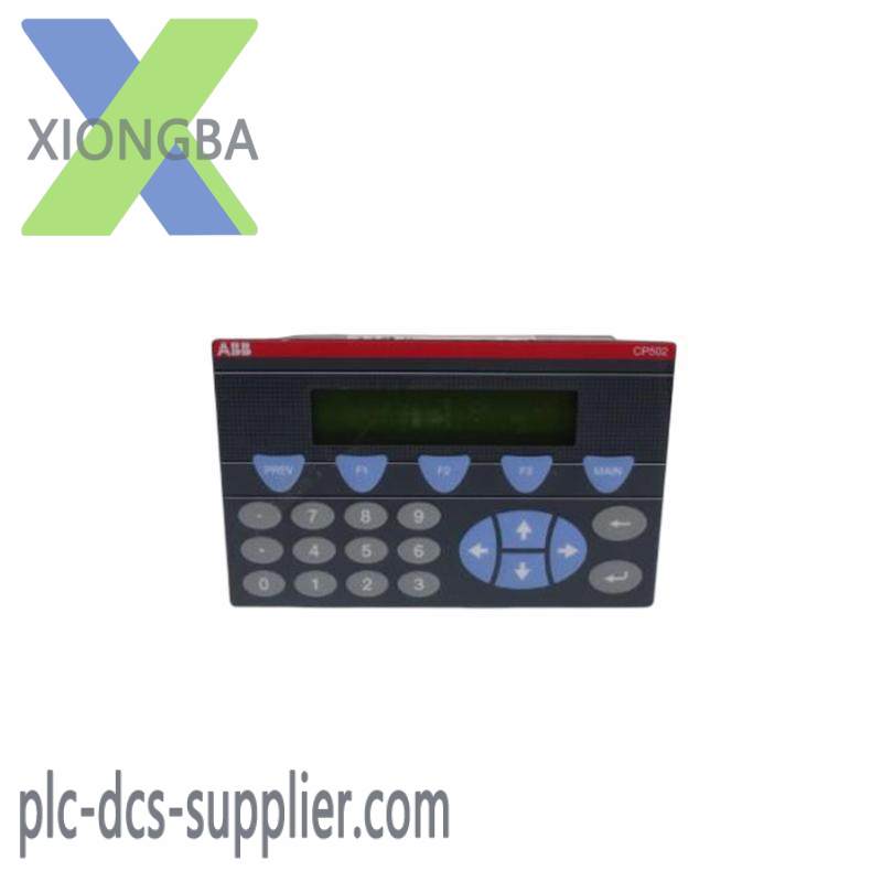 abb_cp502_1sbp260190r1001-a_text_display_panel.jpg ABB CP502 Text Display Panel: Advanced Control System Interface, 1SBP260190R1001-A
