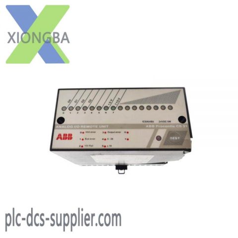 ABB ICSA04B5 ANALOG I/O REMOTE UNIT - High-Performance Control Module