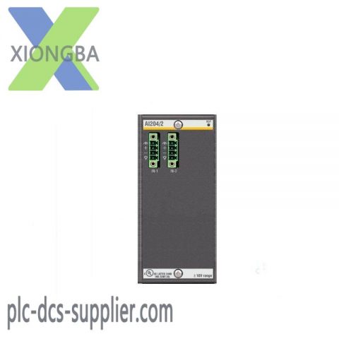 Bachmann AI204/2 Analog Input Module: High Precision, Dual Channel, 16-bit Resolution for Industrial Automation