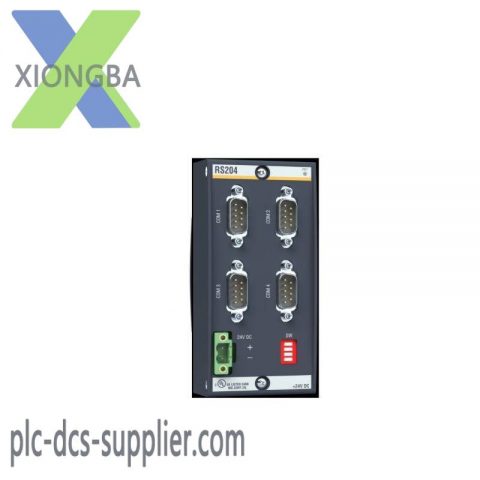 BACHMANN RS204 Serial Interface Module, RS232/422/485, 4 Ports, Up to 1.5 MBaud