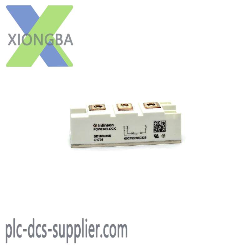 dd180n16s_infineon_diode_module.jpeg Infineon DD180N16S Diode Module - High Performance Rectifier for Industrial Control Systems