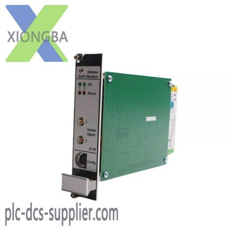 EMERSON A6110 Axis Relative Vibration Monitoring Module, Precision Sensor Technology for Industrial Control Systems