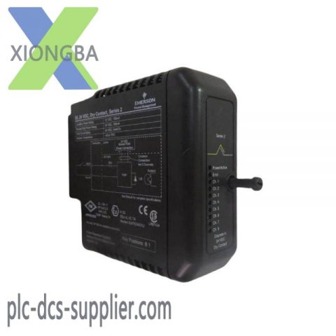 Emerson KJ3201X1-BA1 12P2535X042 - 8-Channel 24 VDC Dry Contact Discrete Input Module