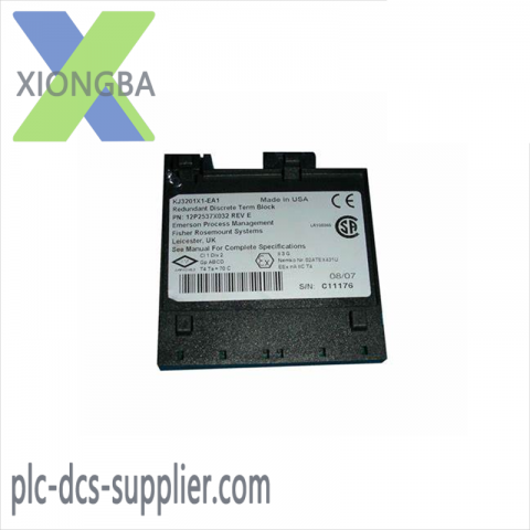 Emerson KJ3201X1-EA1 Redundant Discrete Terminal Block: High-Reliability PLC Component for Industrial Automation