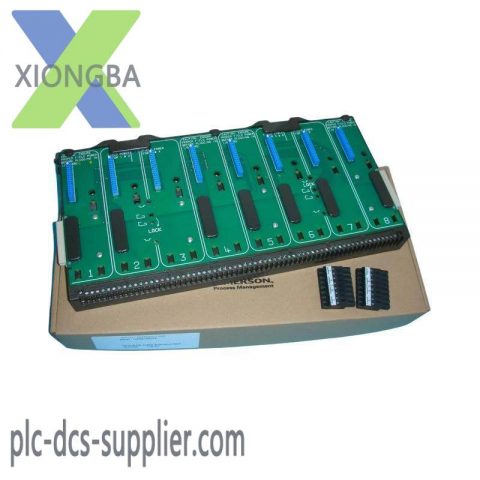 Emerson KJ4001X1-BE1 | 8-Wide I/O Carrier with Shield Bar for Industrial Automation