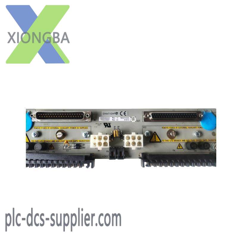 emerson_ovation_3a99266g01_local_input_output_transition_panel.jpg Emerson Ovation 3A99266G01 Local Input Output Transition Panel