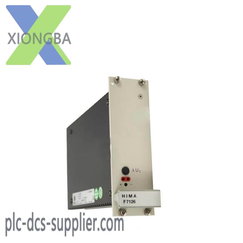 f7126_hima_power_supply_module.jpg HIMA F7126 Power Supply Module - High-Efficiency & Reliable PLC Component