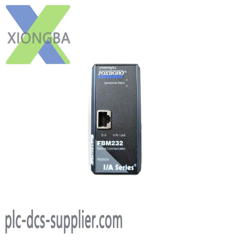 foxboro_fbm232_mbps_ethernet_single.jpeg Foxboro FBM232 100Mbps Ethernet Control Module