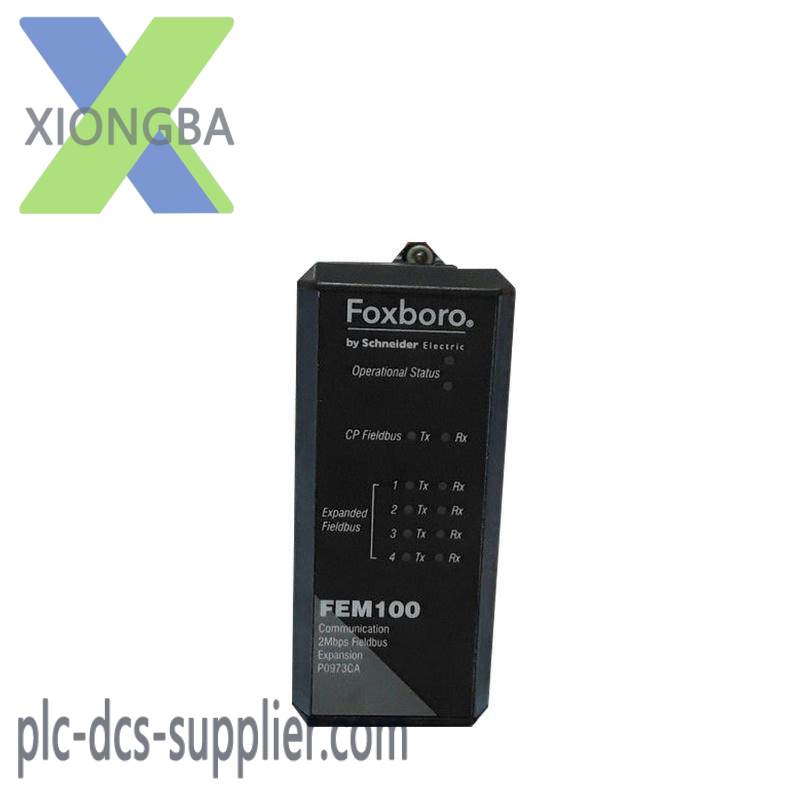 foxboro_fem100_p0973ca_fieldbus_expansion_module.jpg Foxboro FEM100 P0973CA - Advanced Fieldbus Expansion Module
