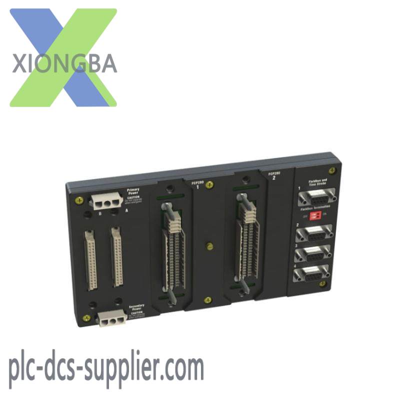 foxboro_rh924yf_din-rail_mounted_modular_baseplate.jpg Foxboro RH924YF Modular DIN-Rail Baseplate - Advanced Control Solutions