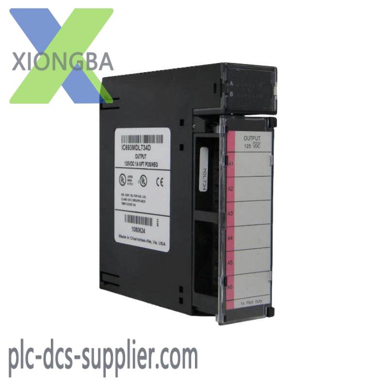 ge_ic693mdl734d_positive_negative_logic_1_amp_output_module.jpg GE IC693MDL734D: Positive/Negative Logic 1 Amp Output Module - Precision Control for Industrial Automation