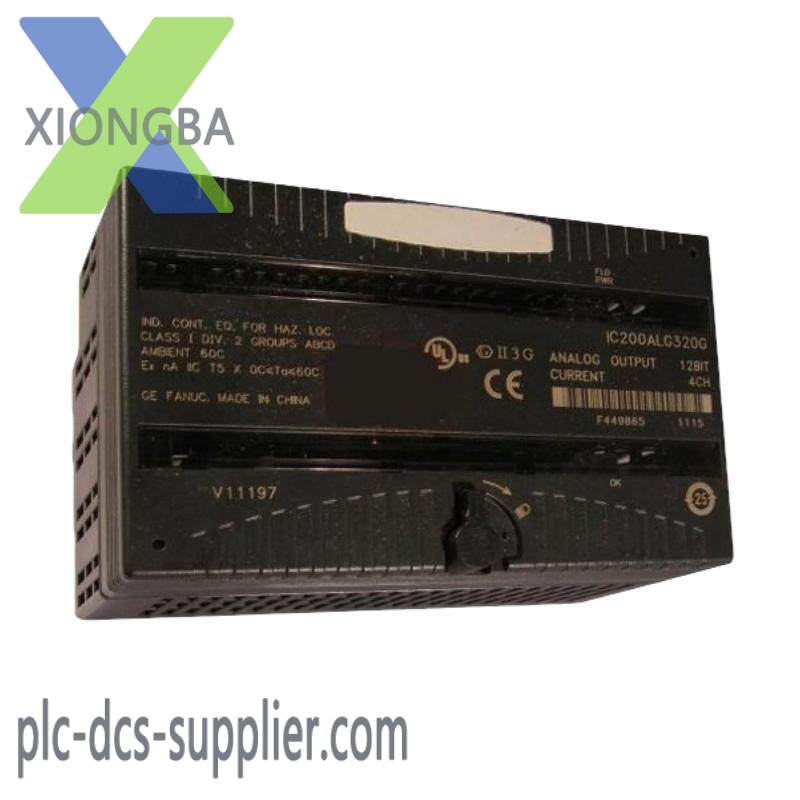 ic200alg320_ge_analog_output_module.jpg GE IC200ALG320 Analog Output Module: Advanced Control for Industrial Automation