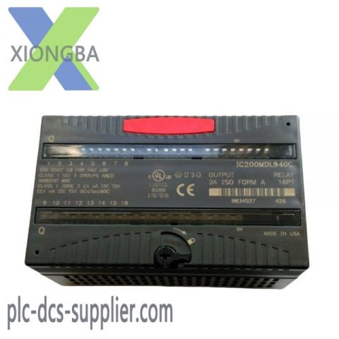 GE IC200MDL940 Relay Output Module - VersaMax PLC, for Industrial Automation