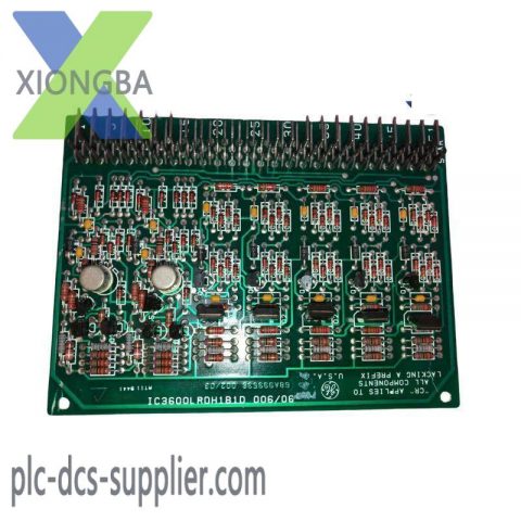 GE IC3600LRDH1B1D: Advanced Relay Driver Card for Mark I/Mark II Series, Designed for Scalable and Adaptable Power Station Management