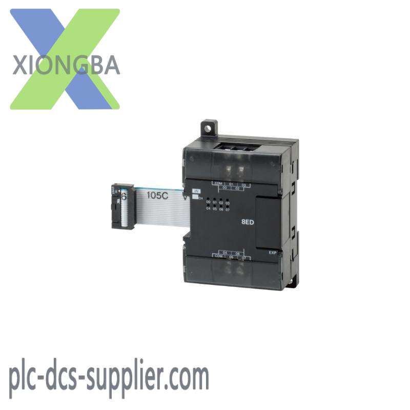 OMRON CP1W-8ER I/O Expansion Unit, 4x Thermocouple Inputs Type J, K