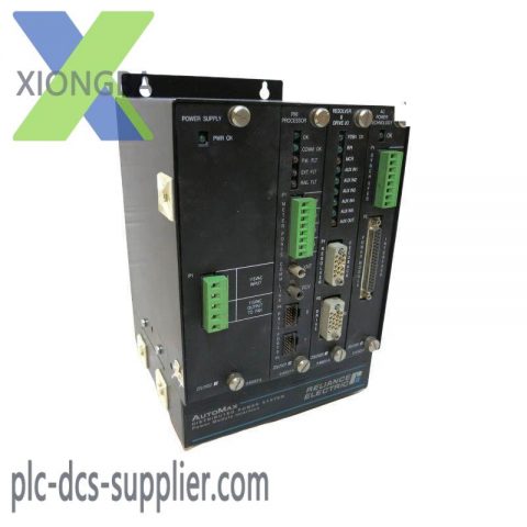 Reliance Electric 805401-3S Slot Rack Assembly w/ Cards & Power Supply, PMI Processor