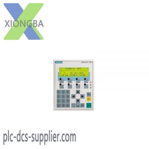 SIEMENS 6AV3607-1JC00-0AX1: High-Performance Operator Panel OP7/PP LC Display
