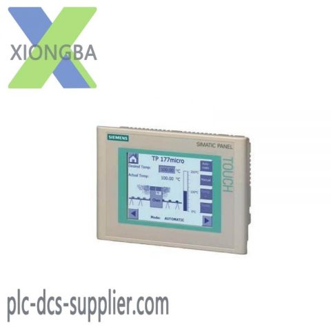SIEMENS SIMATIC Touch Panel TP 177MICRO, for S7-200 Control, Blue Mode Display, Configurable with WinCC Flexible 2004 Micro HSP Upwards