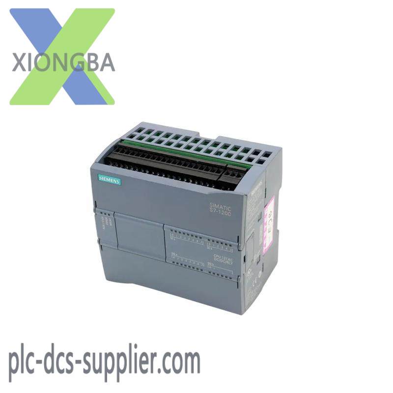 siemens_6es7214-1hg31-0xb0_simatic_s7-1200.jpg SIEMENS S7-1200 CPU 1214C, Programmable Logic Controller, Automation Module