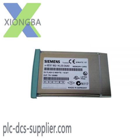 Siemens 6ES7952-1KL00-0AA0 Memory Card, Industrial Control Module