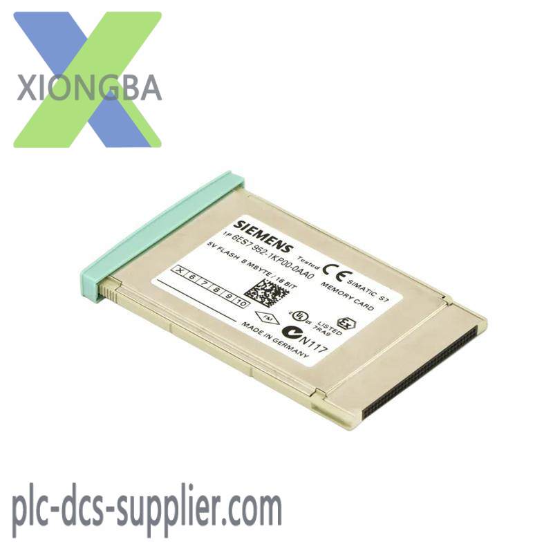 siemens_6es7952-1kp00-0aa0_memory_card.jpg SIEMENS 6ES7952-1KP00-0AA0 Memory Card: Industrial Control Module, 8MB RAM