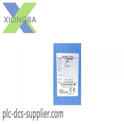 Yokogawa F3BP20-0N Basic CPU Module: Precision Control at Core