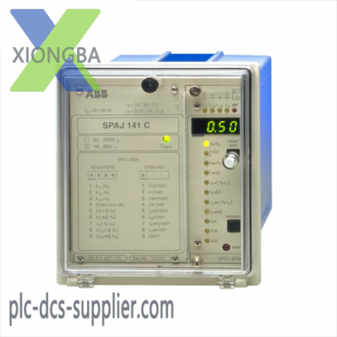 ABB SPAJ 141C RS611007-AA: High-Sensitivity Earth Fault Relay