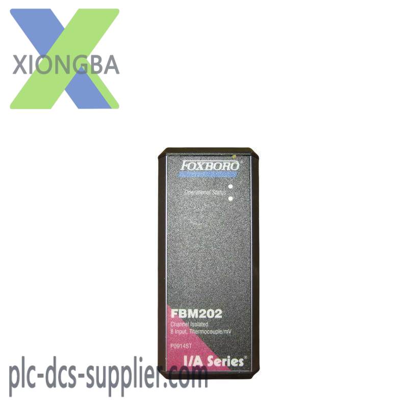 foxboro_fbm202.jpg Foxboro FBM202 PLC - Input Module for Industrial Automation Systems