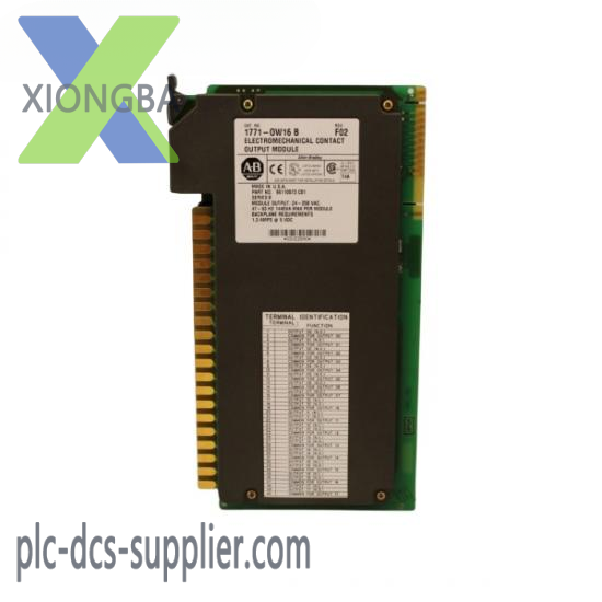 1771-ow16_b_digital_output_module.png Allen-Bradley 1771-OW16 Digital Output Module for Industrial Control Systems