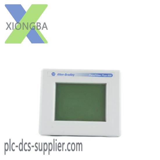 2711p-t6m5d_panelview_plus_600_grayscale_termina_1.jpg GE PanelView Plus 600 Grayscale Terminal, Model 2711P-T6M5D