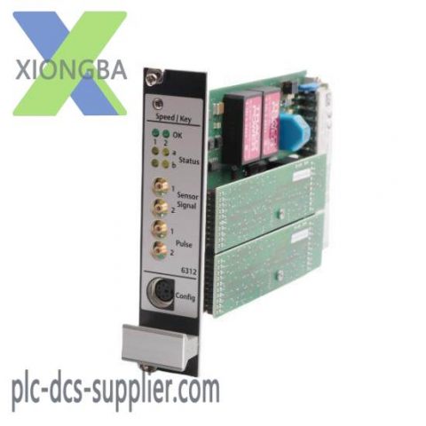 Emerson A6312 - Dual Channel Speed/ Key Monitor, Precision Engineered for Industrial Control