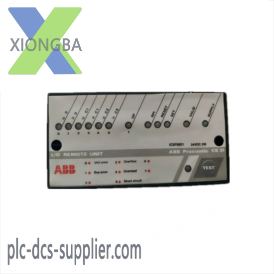 abb_icsf08d1_remote_unit-1.png ABB ICSF08D1 Remote Unit - Industrial Automation Control Module