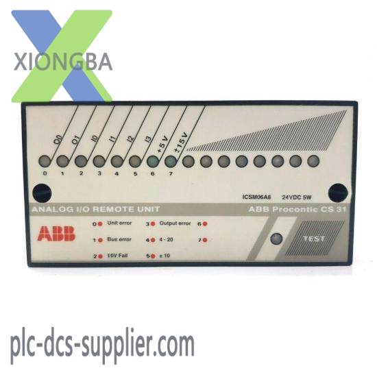 abb_icsm06a6_analog_i_o_remote_unit.jpg ABB ICSM06A6 Analog I/O Remote Unit, Industrial Automation Solutions