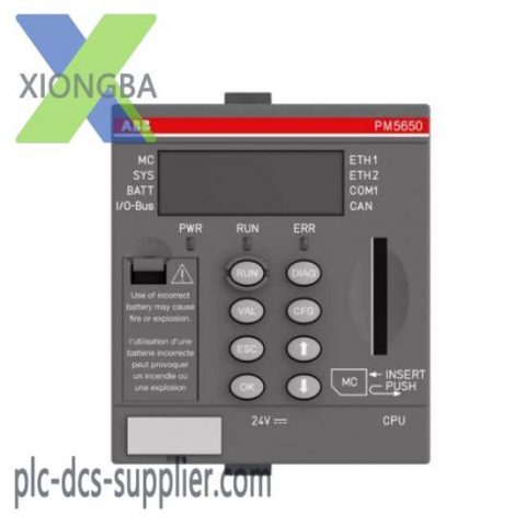 ABB PM5650-2ETH | 1SAP141000R0278 Processor Module, Advanced Control Solution