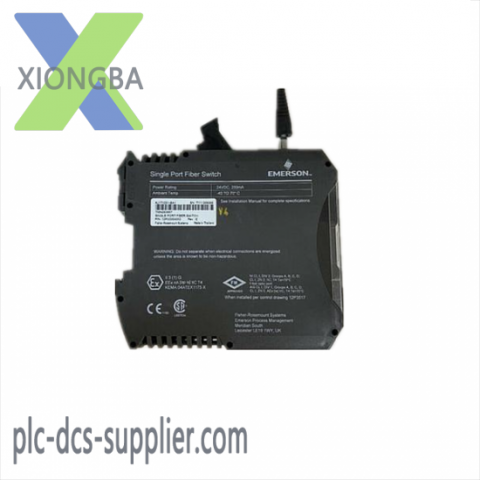 EMERSON KJ1710X1-BA1 Fiber Switch - Industrial Networking Solution