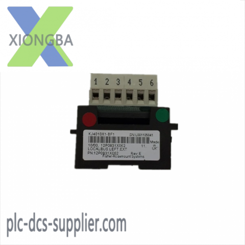 Emerson KJ4010X1-BF1 LocalBus Left Extender - Industrial Control Module