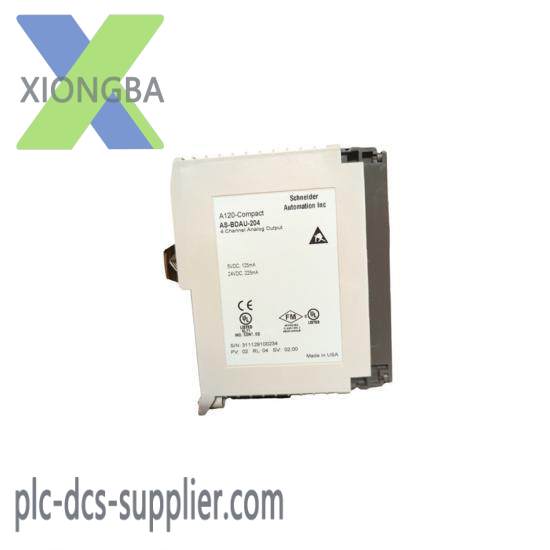 schneider_as-bdau-204_4_chan_analog_output.jpg Schneider AS-BDAU-204 4 Channel Analog Output Module