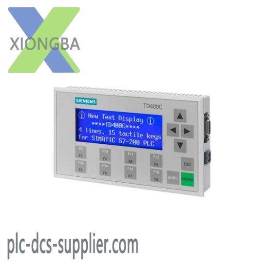 siemens_6av6_640-0aa00-0ax0_td400c_text_display.jpg SIEMENS 6AV6 640-0AA00-0AX0 - TD400C Text Display for Industrial Automation